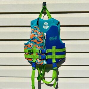 Speedo Child Life Jacket Vest 30 to 50 lbs USCG Approved Blue Orange Green NICE!